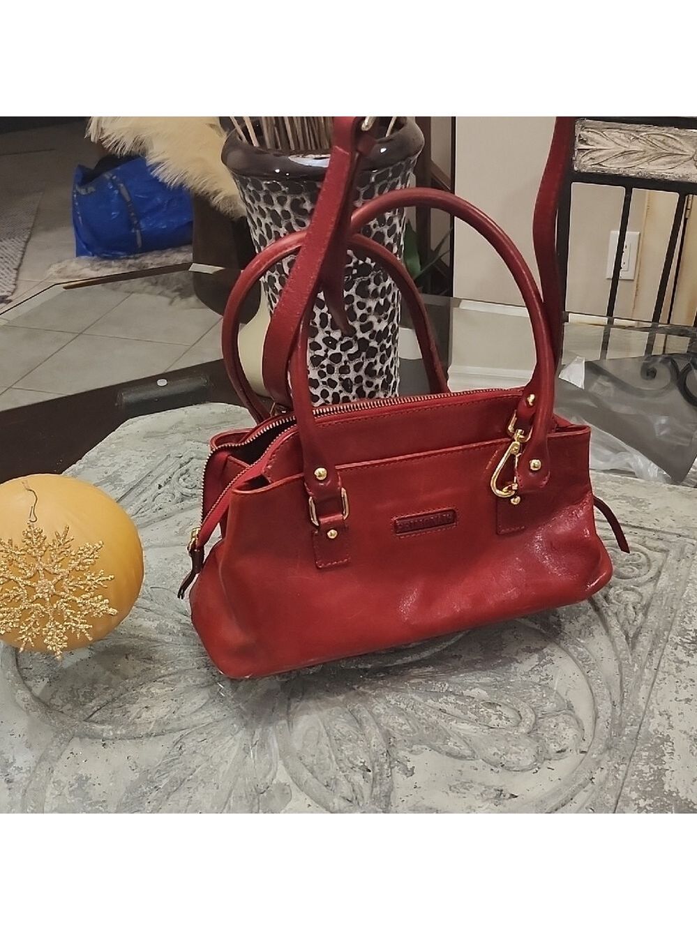 PRIMONAIP WOMEN'S HANDMADE ITALIAN LEATHER BAG VINTAGE